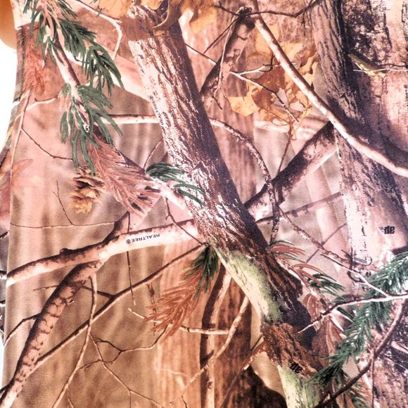 RedHead Realtree Reversible Hunting Vest M Brown Camo Orange Sleeveless Pockets - Picture 5 of 10